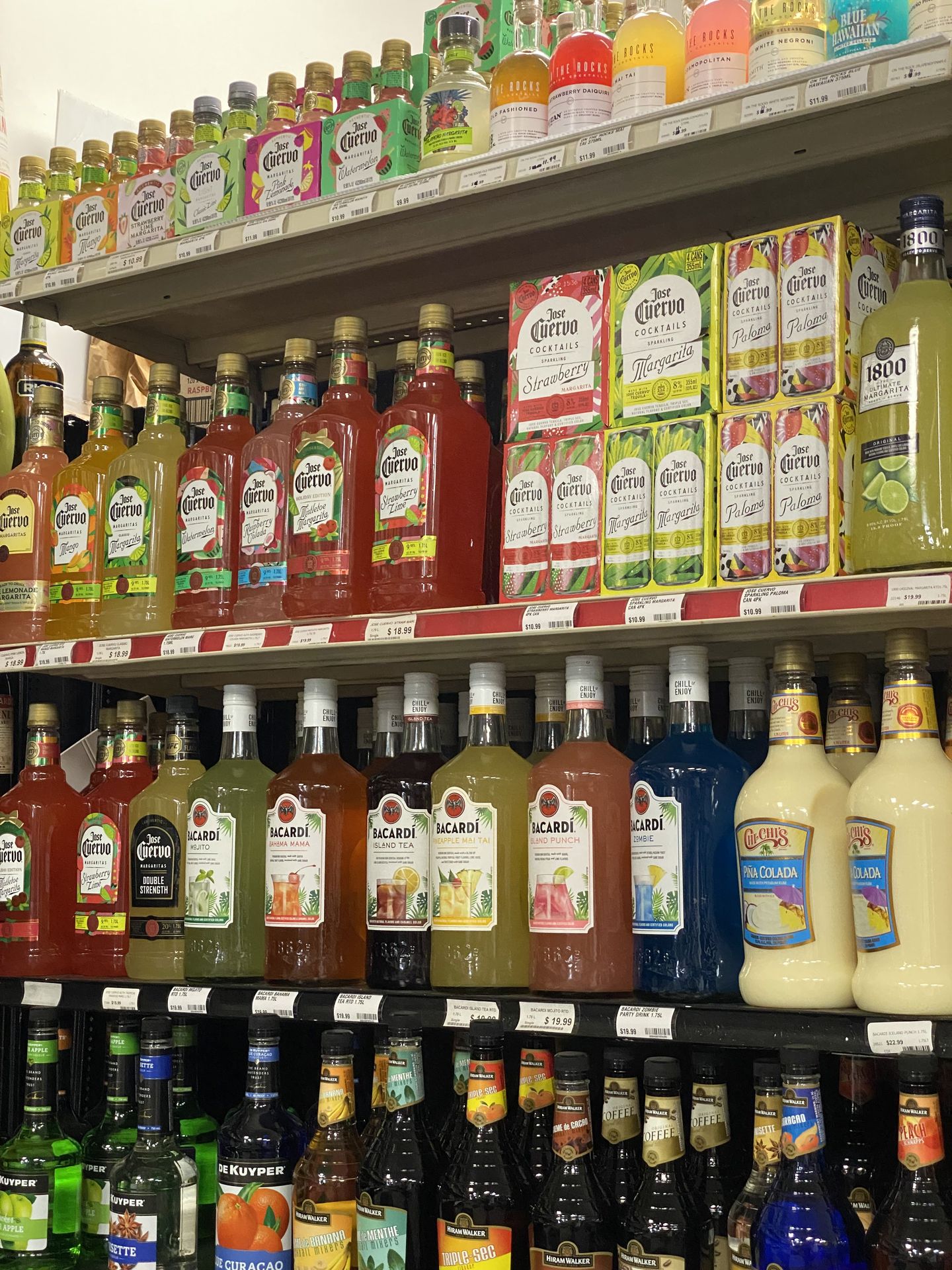 Cocktail mixers available at Universal Wine &amp; Liquor Stratford CT